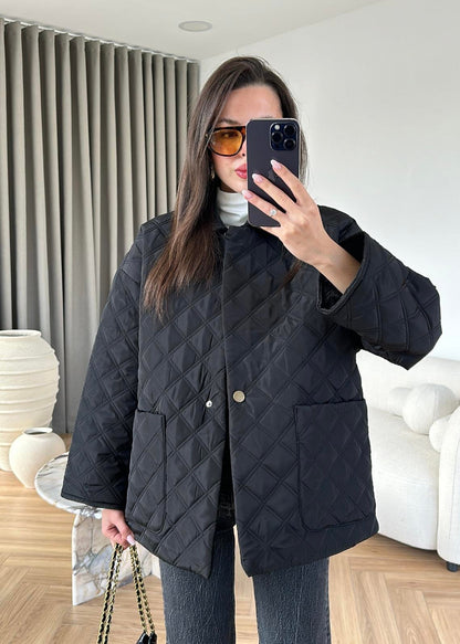 JACKET AVEC ECHARPE MATELASSÉE