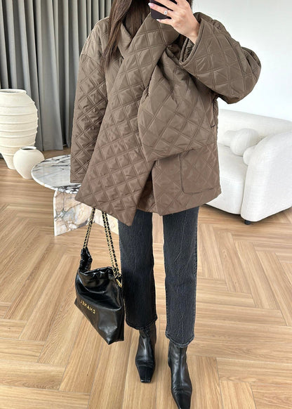 JACKET AVEC ECHARPE MATELASSÉE