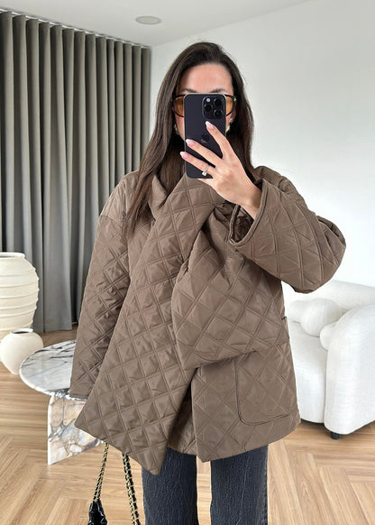 JACKET AVEC ECHARPE MATELASSÉE